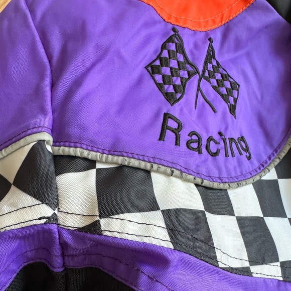 VTG ‘90s Alaska Racing Jacket Black Purple Orange Size: S - Picture 5 of 11